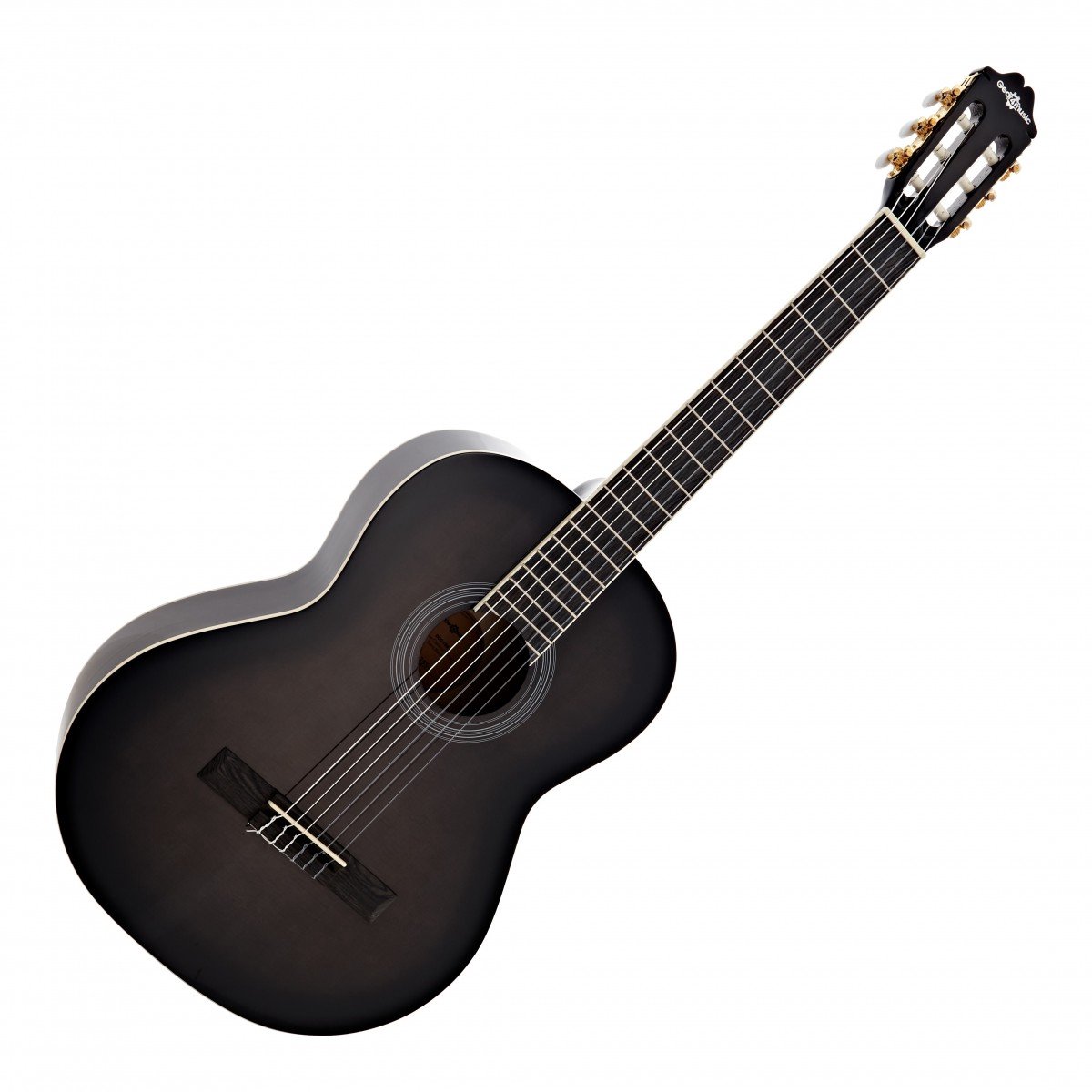 Deluxe Klassieke Gitaar van Gear4music, Trans Black
