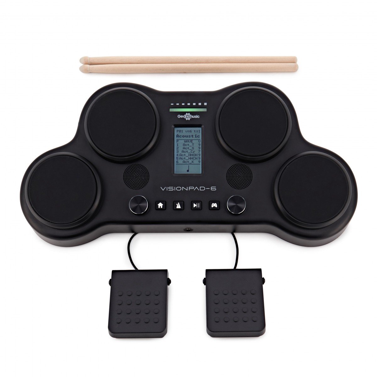 VISIONPAD-6 Elektronisch Drumpad van Gear4music