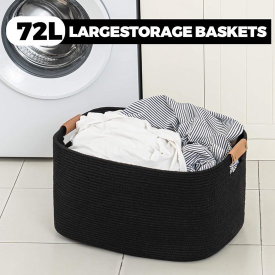 danpinera Wasmand, 72 liter, opvouwbare wasmand, opbergmand voor