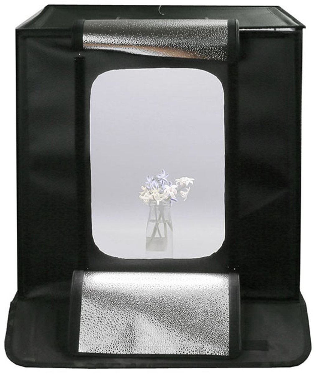 VISICO Tente d'éclairage objets avec rampe 120 Leds - 60x60x60 cm