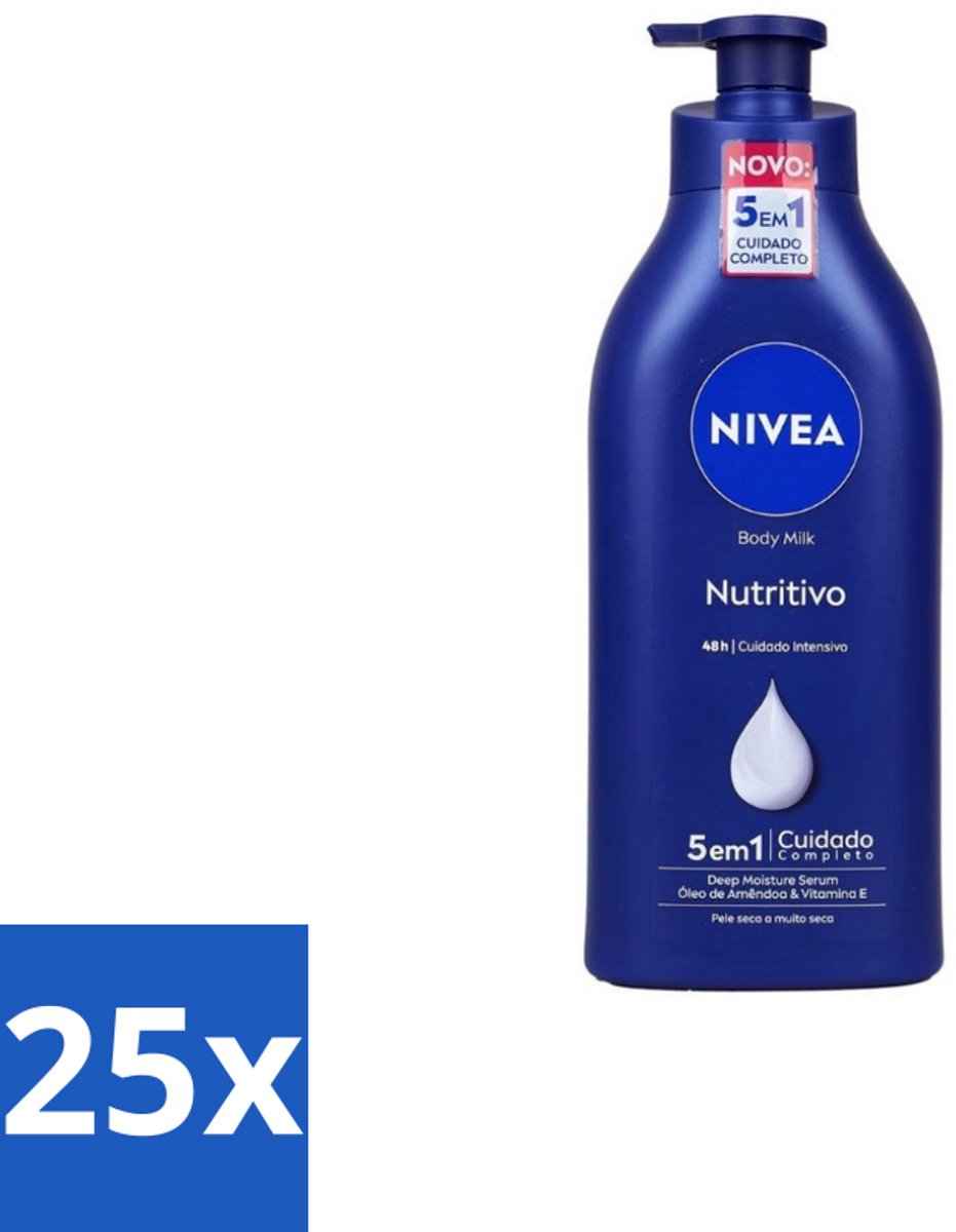 Nivea – Bodymilk – Original met Pomp – 500 ml - Bulkverpakking - 25 stuks
