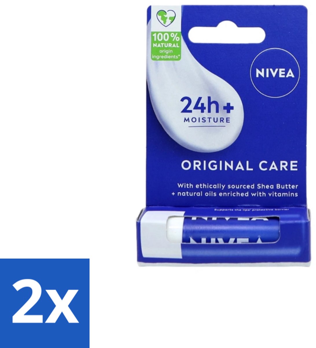 Nivea – Lippenbalsem – Original - Voordeelverpakking - 2 stuks