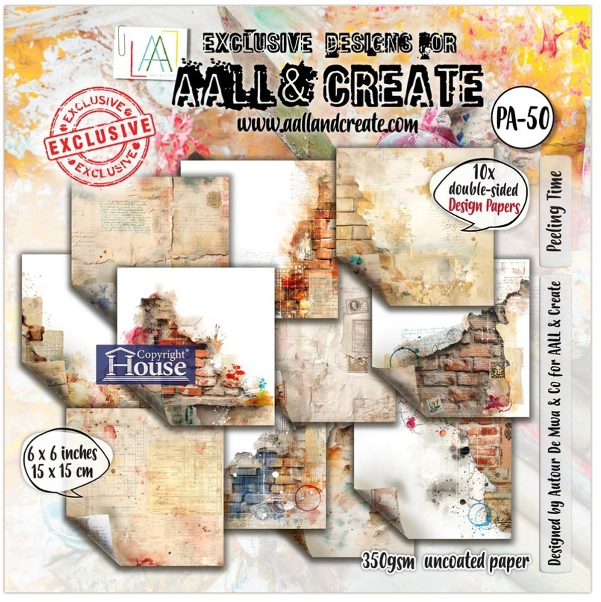 Aall & Create Design Paper 15x15 cm - Peeling time