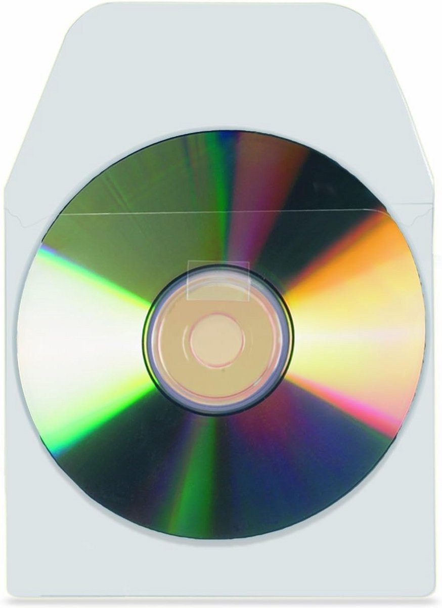 Transparante CD/DVD Hoezen Met Zelfklevende Sluiting - Set van 10