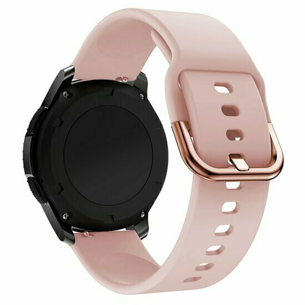 By Qubix - Siliconen sportband - Roze - geschikt voor Huawei Watch 5 - 46mm