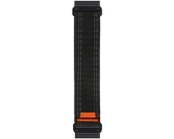 Nylon bandje - geschikt voor Garmin Fenix 3 / 5X (Plus) / 6X (Pro) / 7X (Pro) / 8 (51 mm) / Tactix (7) / Descent Mk 51 mm / Instinct 2x / 3 - 50mm / D2 / Epix Pro 2 (51 mm) - zwart