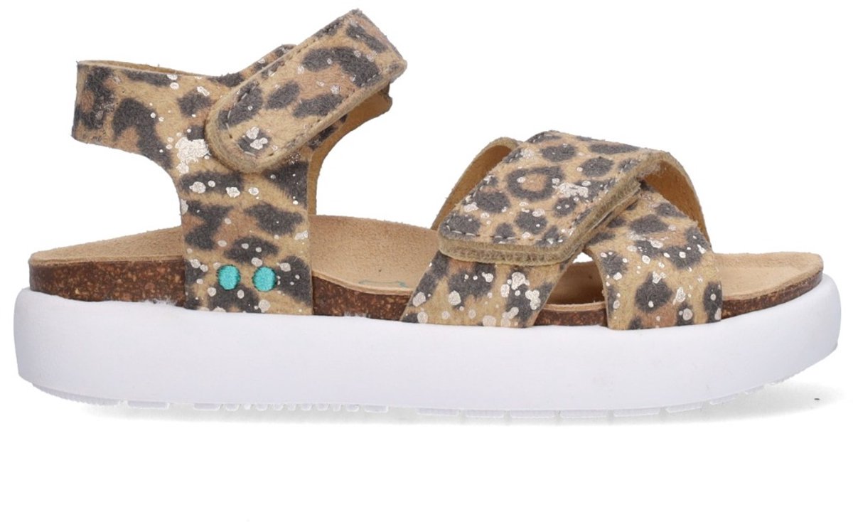 BunniesJR 226426-713 Meisjes Platte Sandalen - Bruin - Imitatieleer - Klittenband
