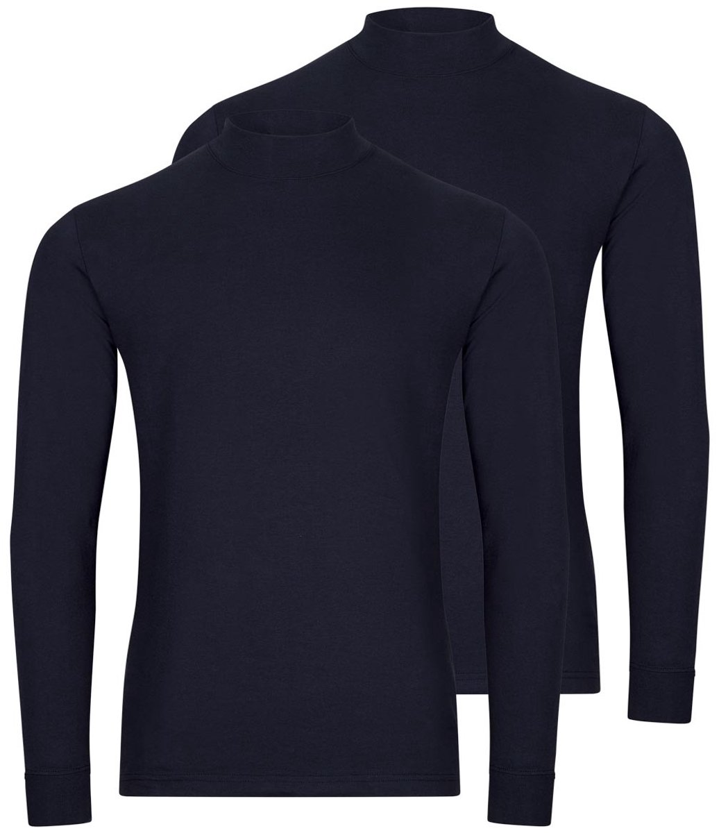 RAGMAN Heren longsleeve 2 pack Basic