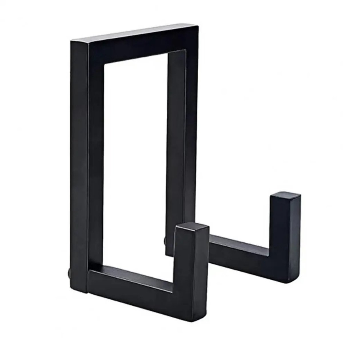 WiseGoods Premium LP En Vinyl Houder Van Metaal - Platenrek & Standaard Voor Albums - Cadeau - Woonaccessoires - Decoratie - Zwart