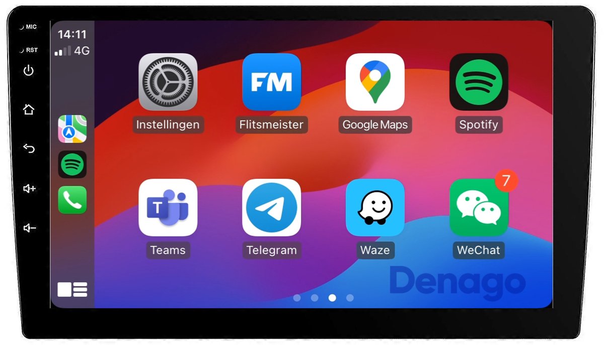 CarPlay autoradio geschikt voor Toyota Yaris | 1999 t/m 2005 | Android 13 | 9 inch | Draadloos Apple CarPlay & Android Auto | 2GB + 32GB | QuadCore processor | Denago DNG-A350 | 2025 model | 1999 2000 2001 2002 2003 2004 2005 | Bluetooth & Wifi