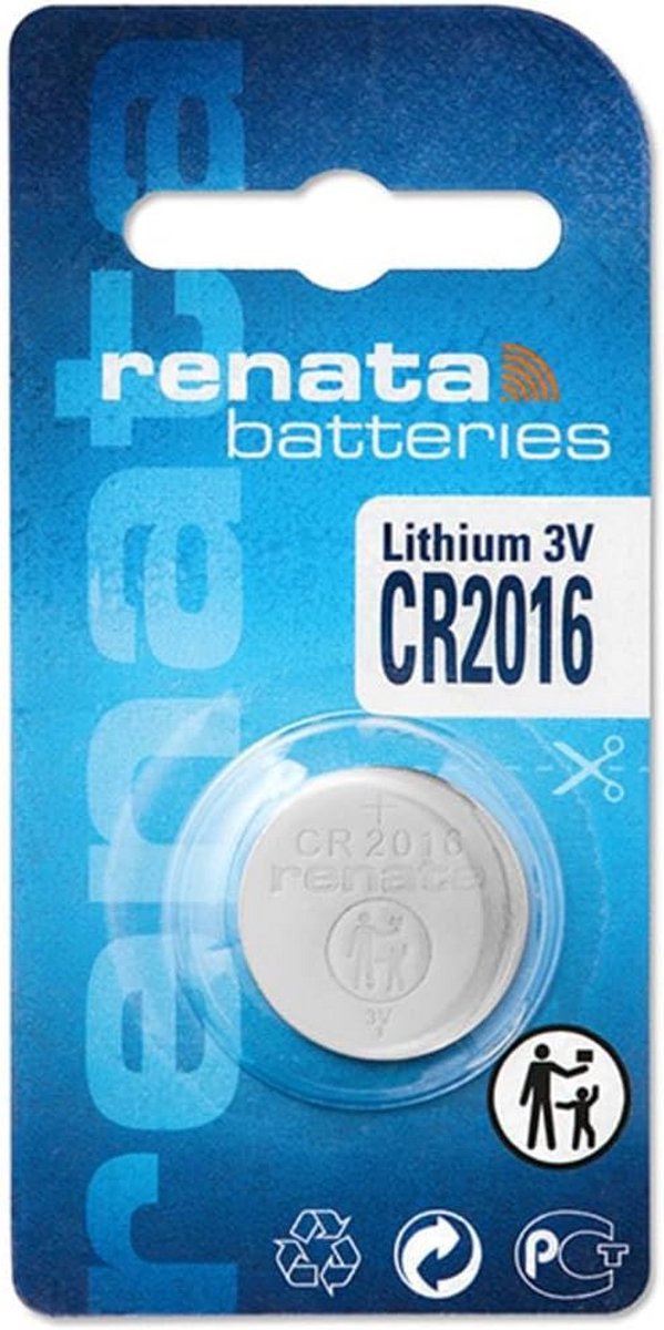 CR2016 Lithium Knoopcel Batterij 90 mAh Langdurige Energie