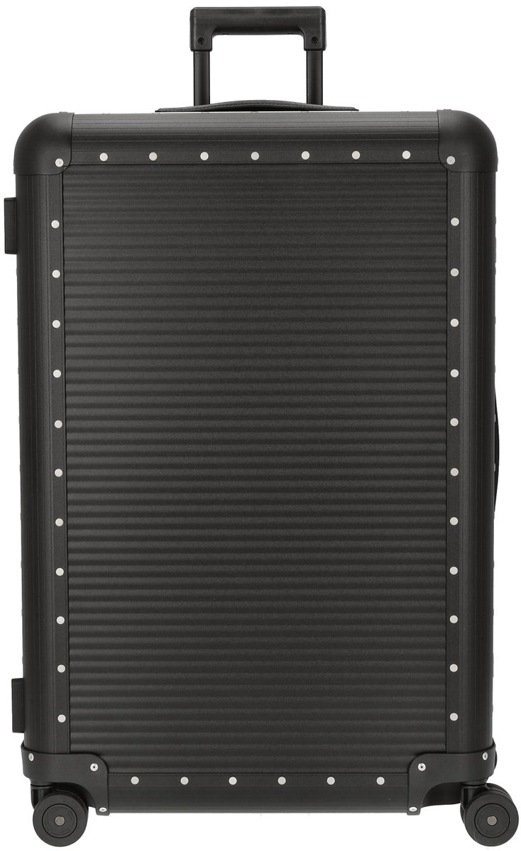 FPM Milano Bank aluminum Spinner 76 - 4-wiel trolley 75 cm (caviar black)