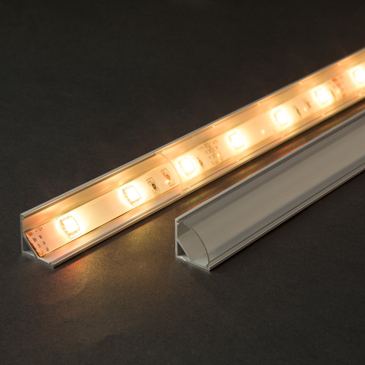 Afdekking voor LED Aluminium Profiel 41012A1 - Helder - 1 meter - Polycarbonaat [41012T1]