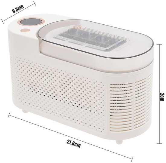 Core® Ijsblokjesmachine - Ijsmachine - Ijsblokjesmakers - Wit - 22cm x 10cm x 13cm — afbeelding 3