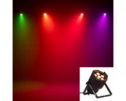 LED Spotlight - 6x 10W RGBW - 8200 Lux - DMX-Aansturing - Q-Par 6