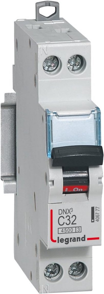 Stroomonderbreker 16A C-karakteristiek 4,5kA 2 PK+N