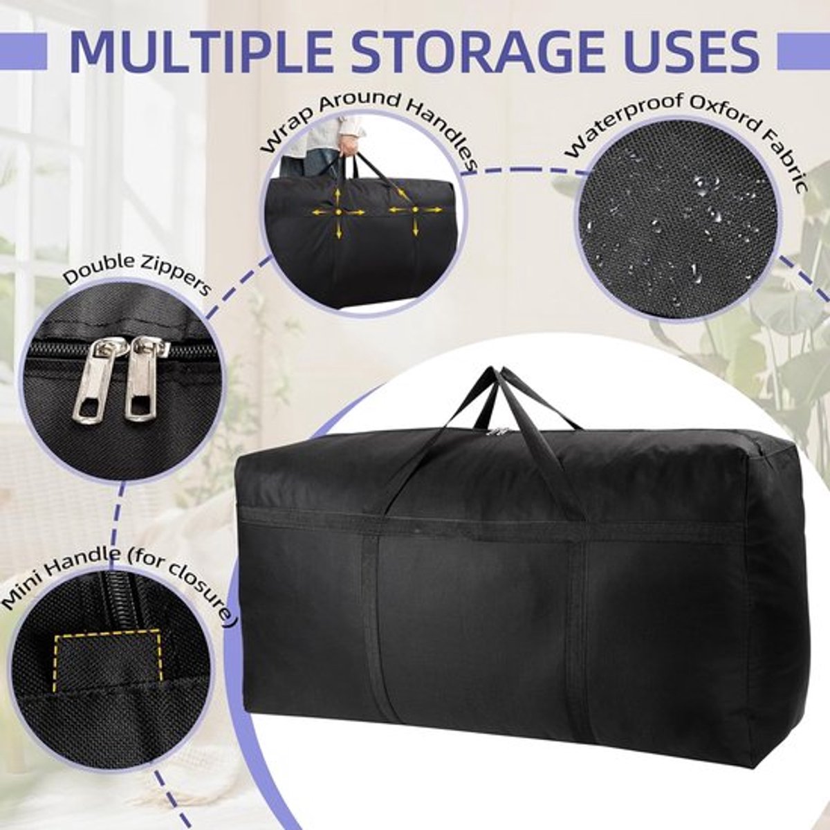Candala Opbergzakken Set van 2 5.0x26.0 cm PE Compressie, Luchtdicht, Herbruikbaar