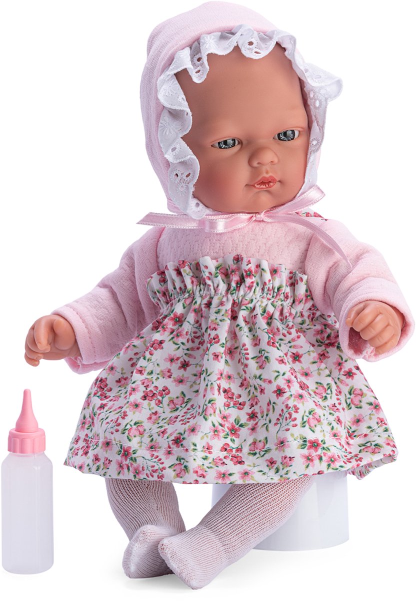 ASI DREAMS Pop - Oli 30 Cm - Bloemenjurk - Roze