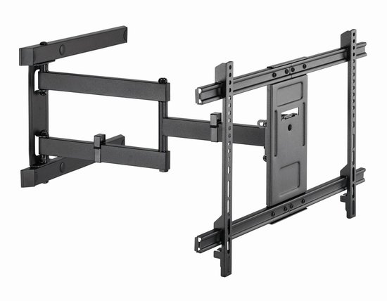 Gembird Full-Motion TV Wandbeugel 37–80 Inch – Kantel- en Draaibaar, VESA Compatibel 200x200–600x400, Zwart, Inclusief Installatiekit