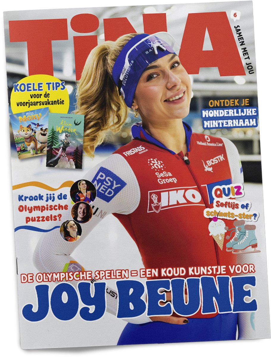 Tina magazine nr. 6 - 2026 - tijdschriften - magazine - olympische spelen - schaatsen - Joy Beune