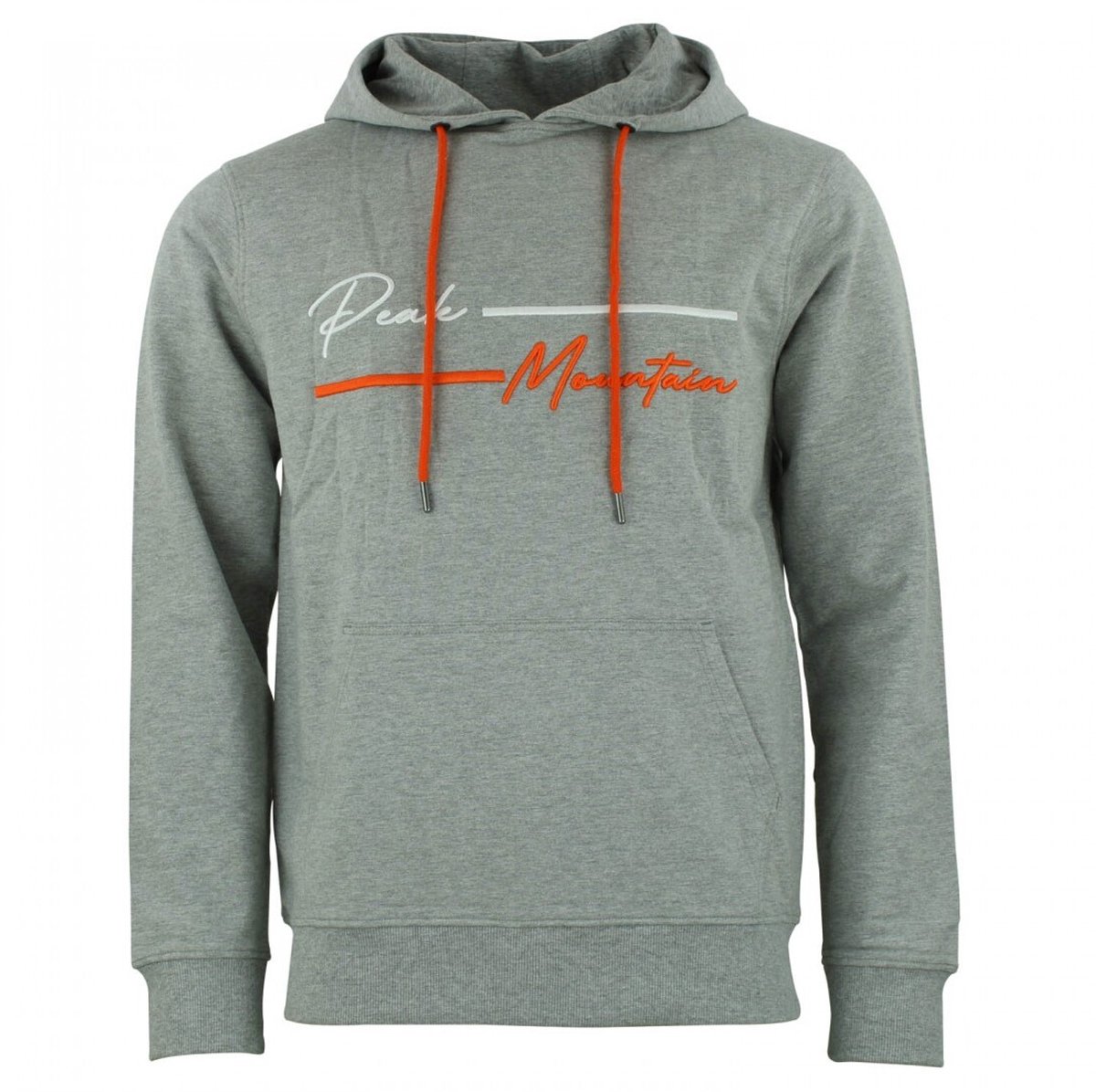 Katoenen sweatshirt Peak Mountain French Terry Lichtgrijs Porselein