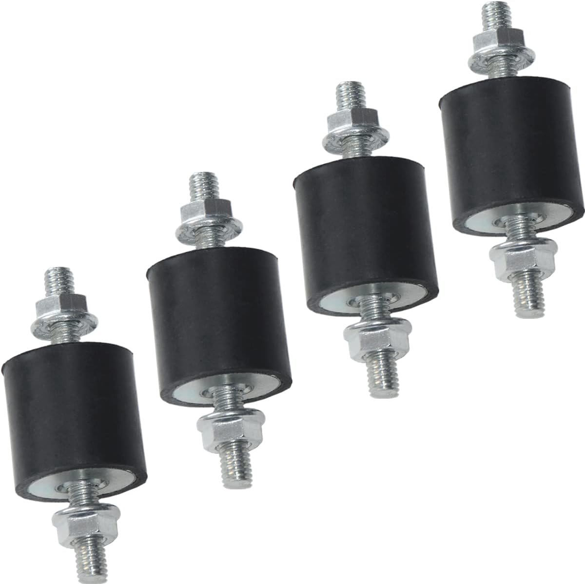4x Rubber Trillingsdempers met Schroefdraad Isolatoren Schokabsorber