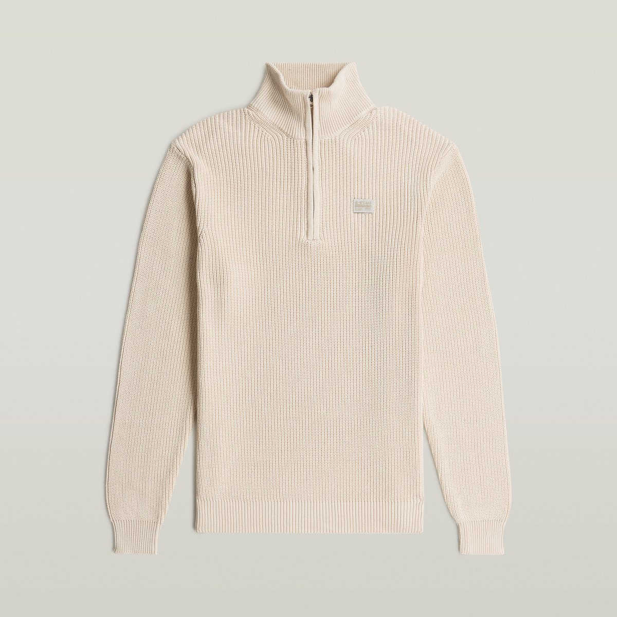 G-Star Pullover half zip knit Heren Gebreide truien Whitebait