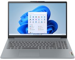 Lenovo IdeaPad Slim 3 15AMN8 AMD Ryzen™ 5 40 Laptop 39,6 cm (15.6") Full HD 16 GB LPDDR5-SDRAM 512 GB SSD Wi-Fi 6 (802.11ax) Engels Grijs