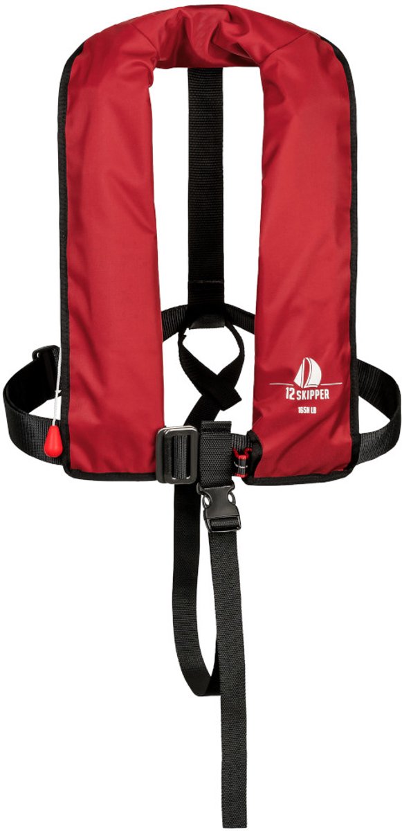 12skipper automatisch reddingsvest 165N met harnas, rood