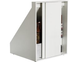 Opbergkast onder schuine wand zolder slaapkamer - kast geschikt voor tegen schuin dak