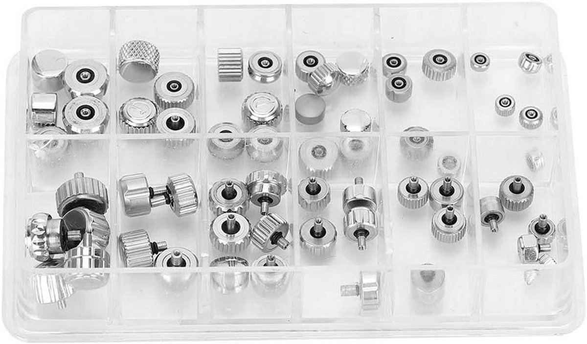 Vervanging Kit voor Horlogekroon - Roestvrij Staal - Chronograaf - Horloge Reparatie Tool - Watchmaker Benodigdheden