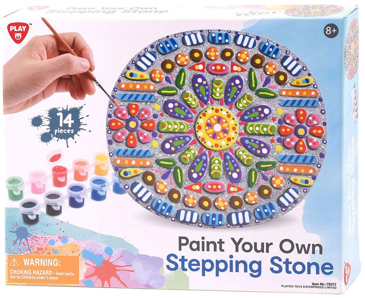 Playgo schilderen cementen stepping stone tuin set 14-delig creatief.