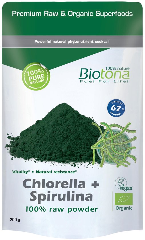 Biotona Bio Chlorella + Spirulina 200 Poeder