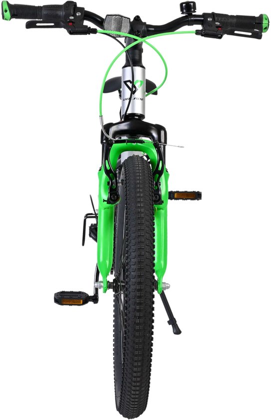 Volare Boost Kinderfiets - 20 inch - 7 Speed - Zilver/Groen van Volare — afbeelding 2