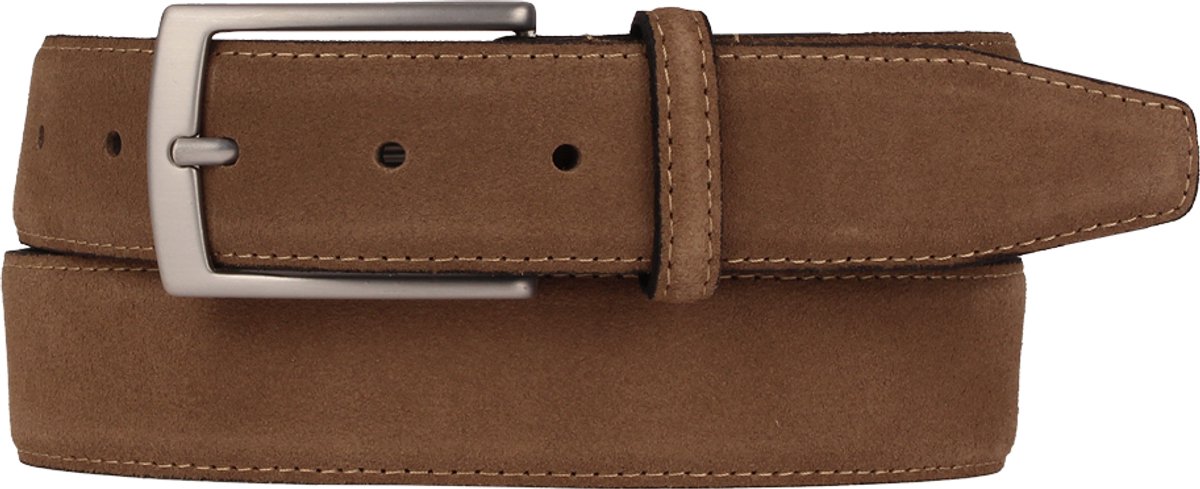 Presly & Sun Heren - Leren riem - Taupe - 90cm