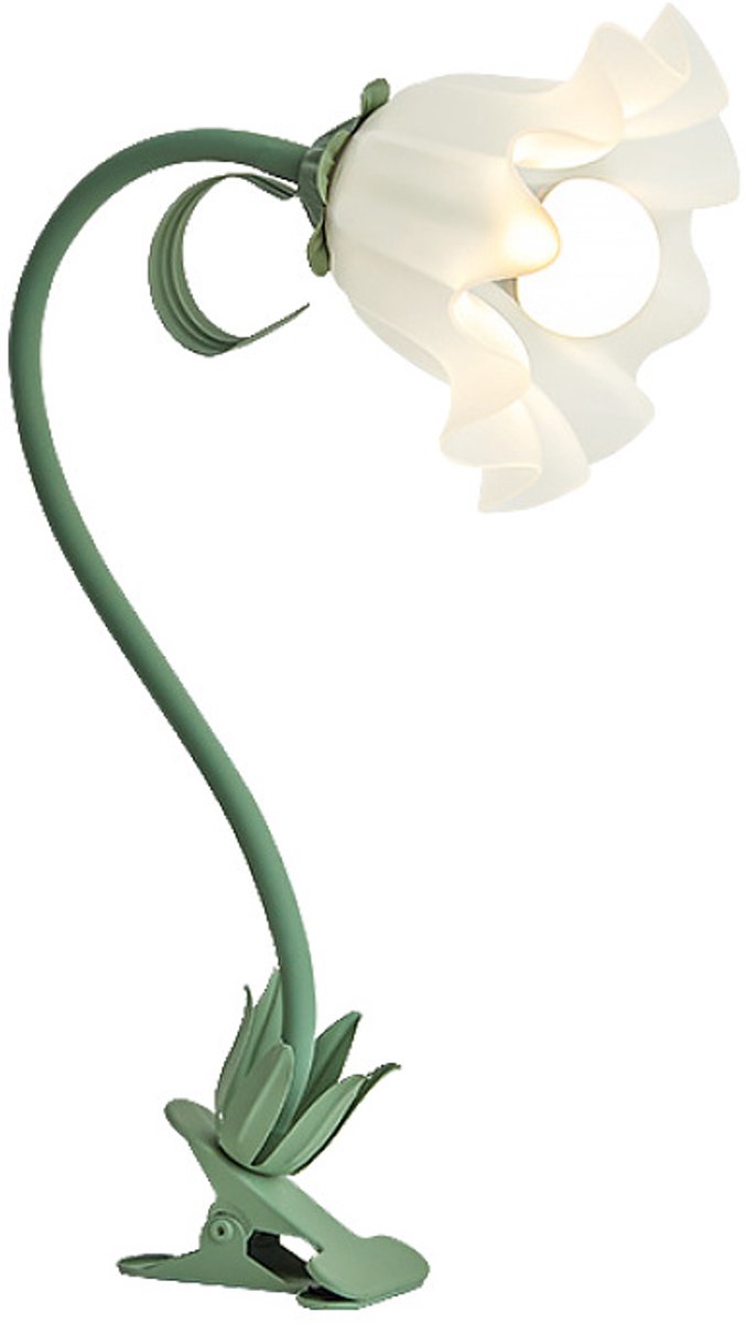 longziming -Blumen-Lampe - Schwanenhals-Lampe - 3 Farbtemperaturen / Flexible 360° Ausrichtung - 1 Stk - Für Schlafzimmer Und Schminktisch Grün