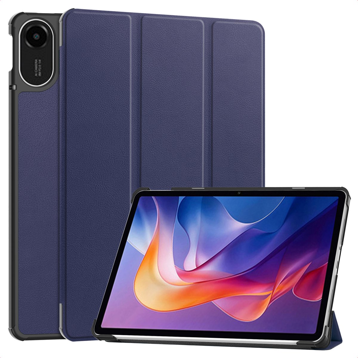 imoshion Tablet Hoes - Geschikt voor Xiaomi Redmi Pad 2 - Trifold Bookcase - Donkerblauw