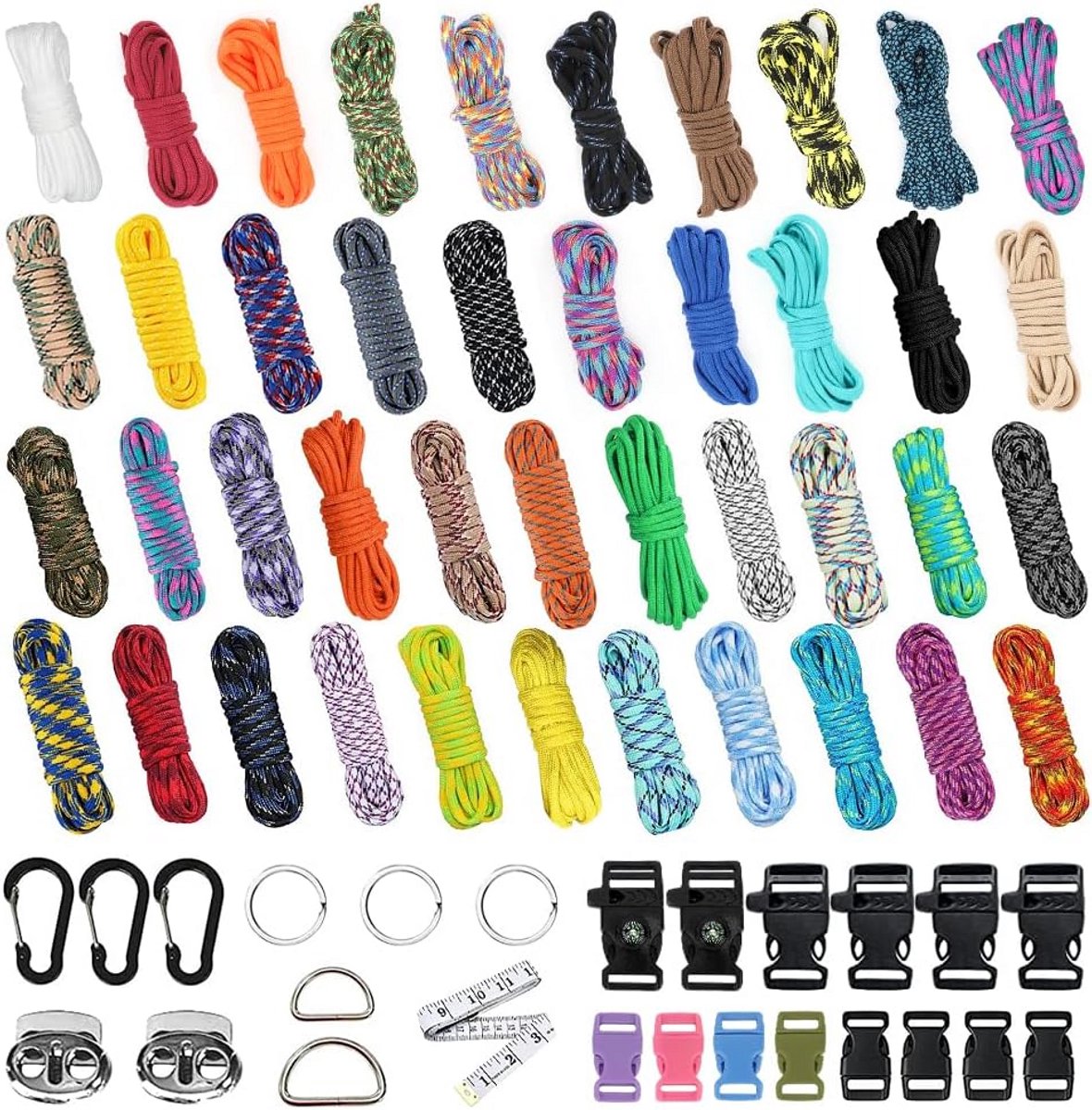 Stevig Nylon Paracord Touw 4mm Diverse Kleuren voor Knutselen en Buitenactiviteiten