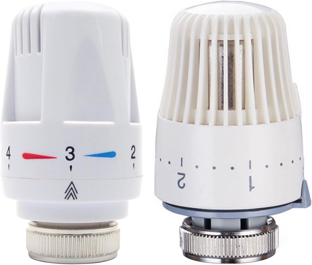 2 stuks Thermostatische Radiatorkop M30x1.5 voor Verwarming en Temperatuurregeling