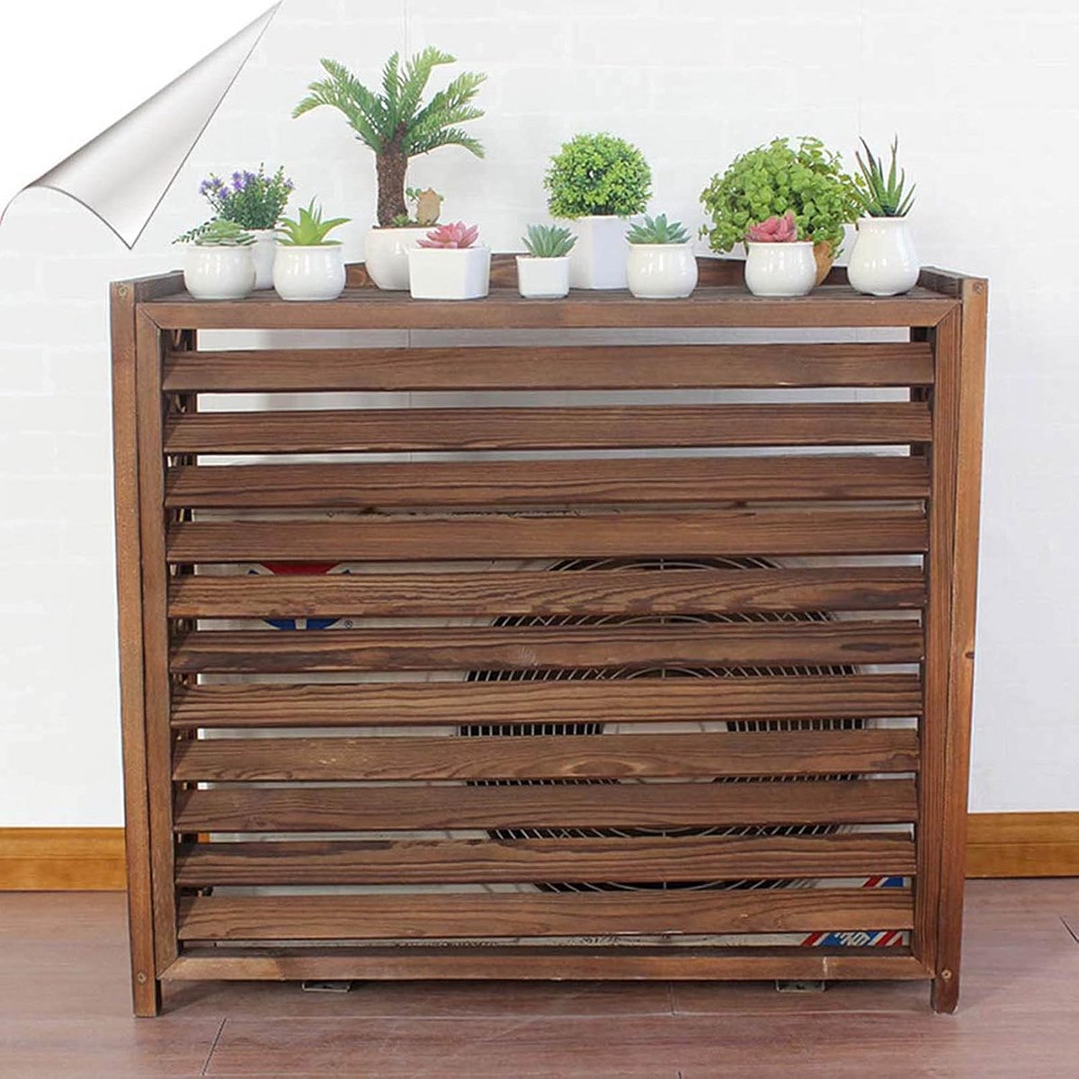 Houten Airconditioning Cover Buiten Sierrek Ventilatie Roosters