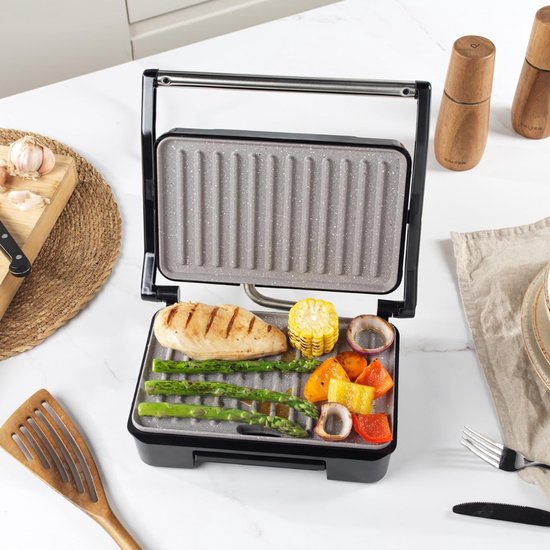 Core® Contactgrill Met Uitneembare Platen - Contactgrill - Multi Grill - Zwart - 27cm x 9cm x 23cm — afbeelding 4