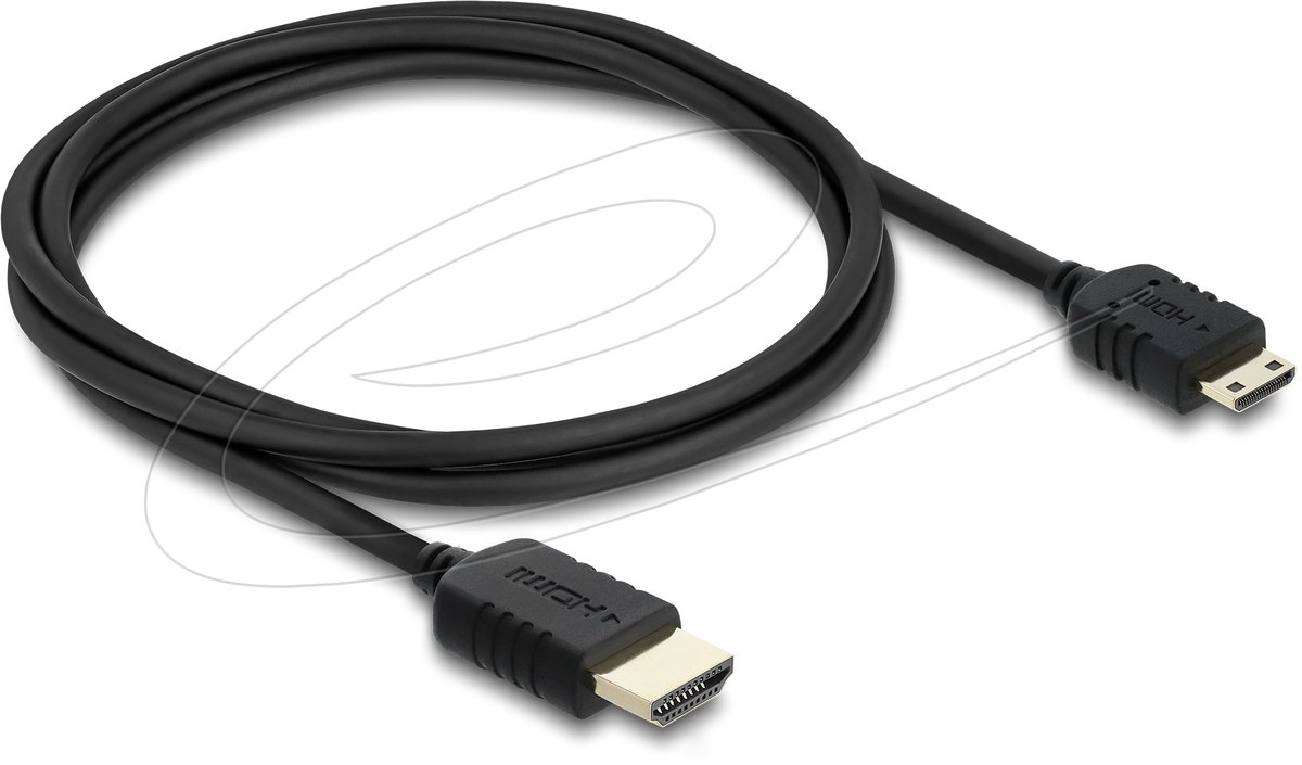 Delock Coaxial High Speed HDMI cable HDMI male to Mini HDMI male 8K 60 Hz 1 m