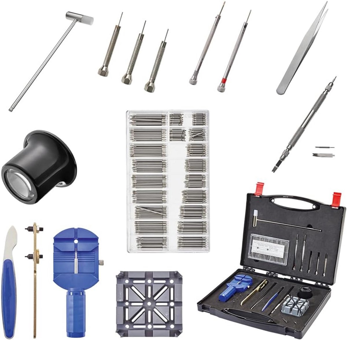 Horloge Reparatie Set - Gereedschap voor Armband Inkorten en Batterij Vervangen