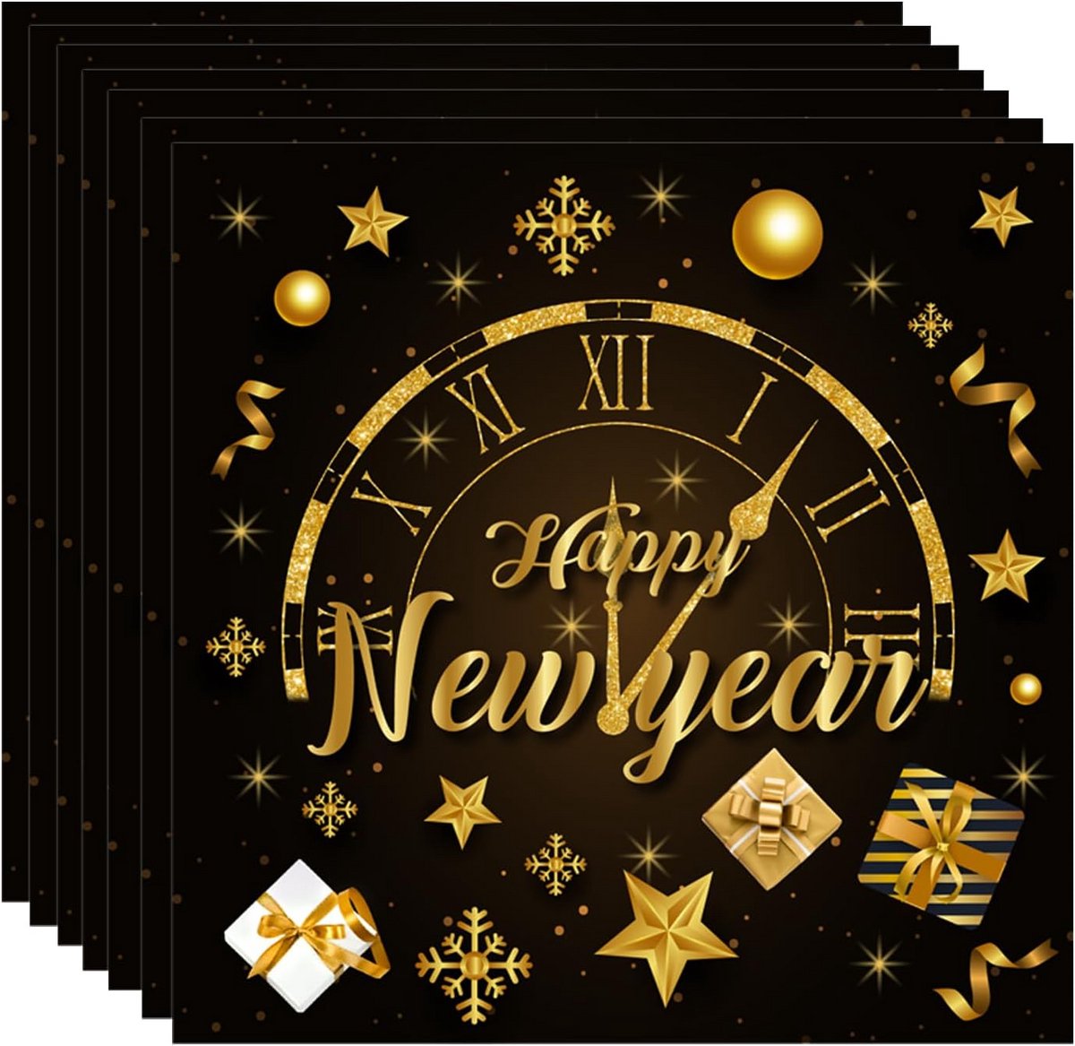 Servetten Happy New Year feestartikelen