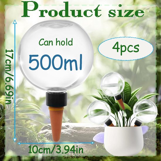 Zelfwatergevende Bollen voor Planten - Automatische Watergift voor Binnen en Buiten — afbeelding 2