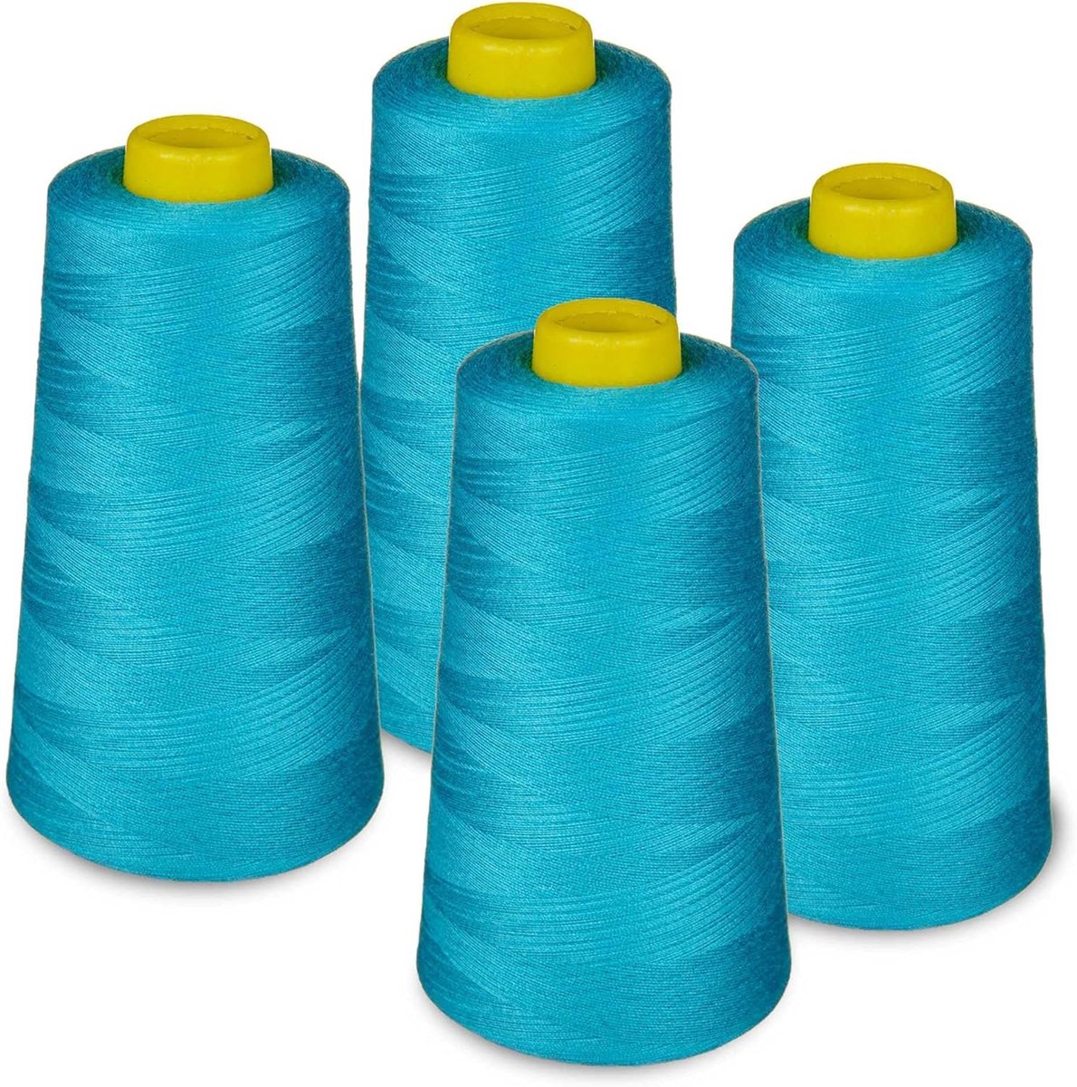 Set van 4 Overlockgaren Klosjes Polyester 2700m voor Naaimachines