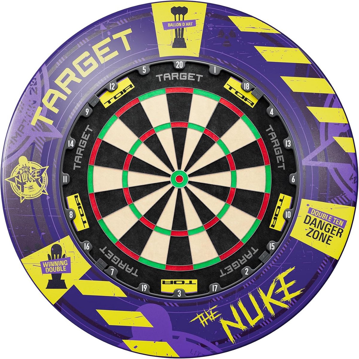 Dartbord en Surround Set - Dartbord Set Dartbord Omring - Darten Spelen - Premium Madagaskisch Sisal