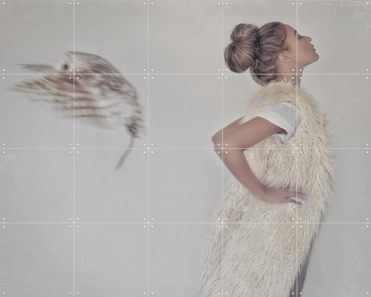 IXXI Free Falling, STUDIO HANNAH LEMHOLT - 100 x 80 cm - Gratis ophangtool - Grote wanddecoratie en posters - Fotografie, Woonkamer, Slaapkamer, Mode