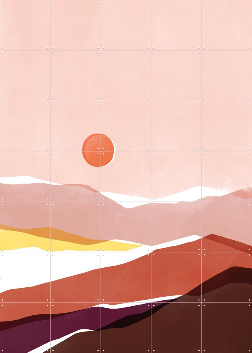 IXXI Fajr, Sacrée Frangine - 100 x 140 cm - Gratis ophangtool - Grote wanddecoratie en posters - Illustraties, Digitale Kunst, Minimalisme, Abstract