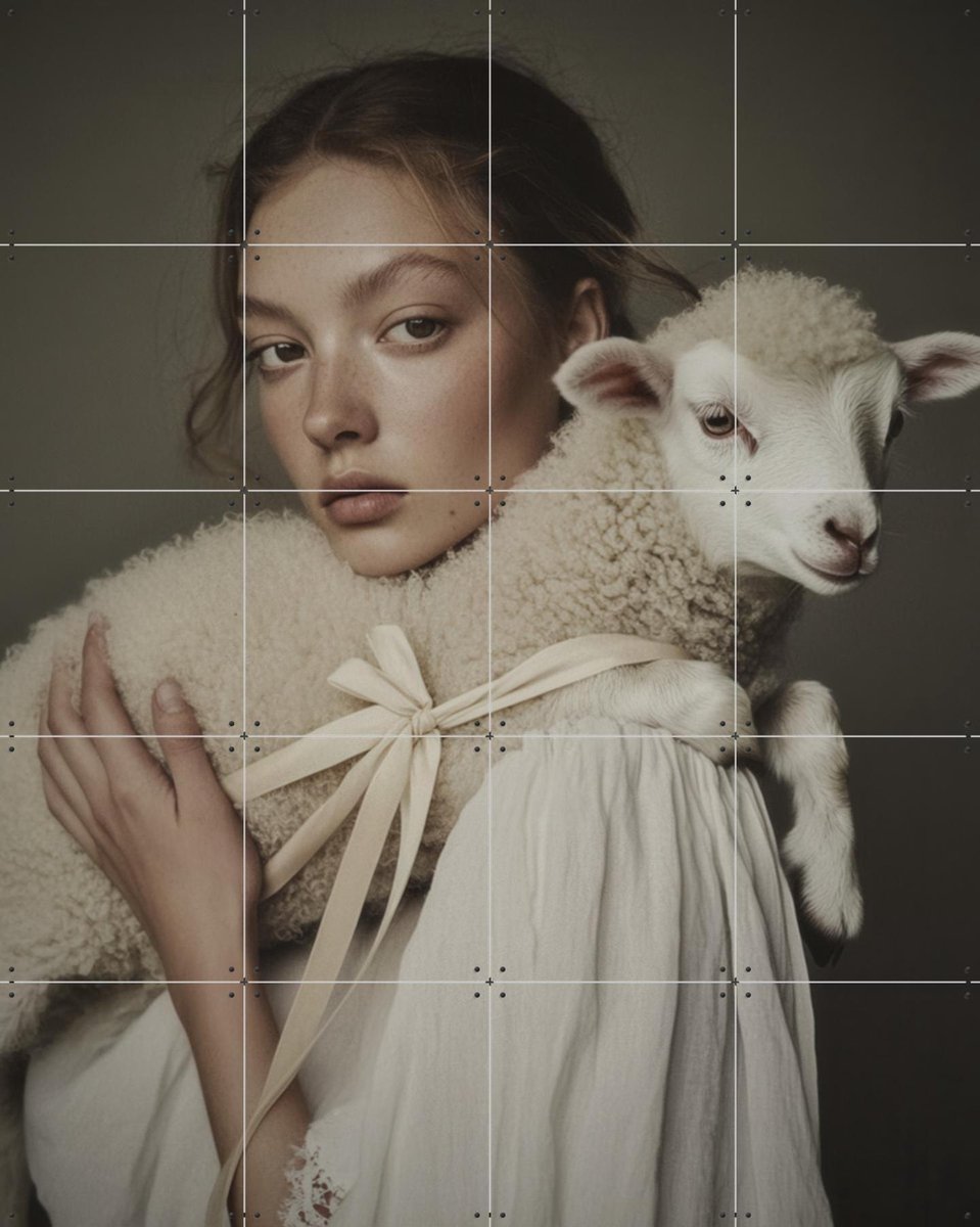 IXXI Alma, STUDIO HANNAH LEMHOLT - 80 x 100 cm - Gratis ophangtool - Grote wanddecoratie en posters - Realisme, Fotografie, Naturalisme, Slaapkamer